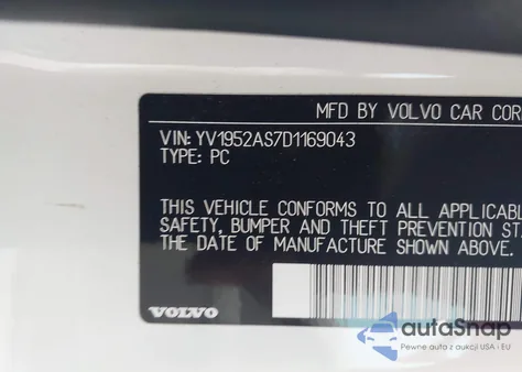 2013 Volvo S80 3.2 Premier Plus from USA, damaged, VIN YV1952AS7D1169043